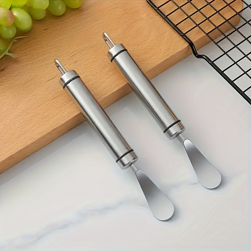 Stainless Steel Orange Peeler Tool with Ergonomic Handle for Citrus & Lemon Peeling