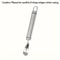 Stainless Steel Orange Peeler Tool with Ergonomic Handle for Citrus & Lemon Peeling