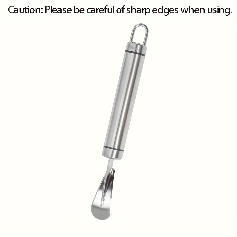 Stainless Steel Orange Peeler Tool with Ergonomic Handle for Citrus & Lemon Peeling