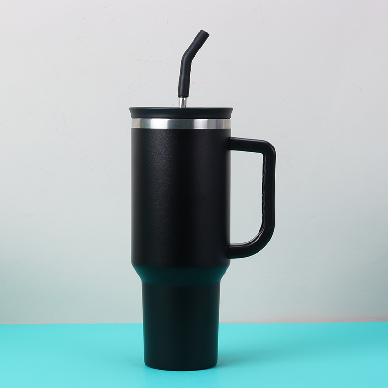 Stanley Tumbler Stainless Steel Replacement Straws with Silicone Tips & Cleaning Brush