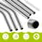 Stanley Tumbler Stainless Steel Replacement Straws with Silicone Tips & Cleaning Brush