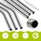 Stanley Tumbler Stainless Steel Replacement Straws with Silicone Tips & Cleaning Brush