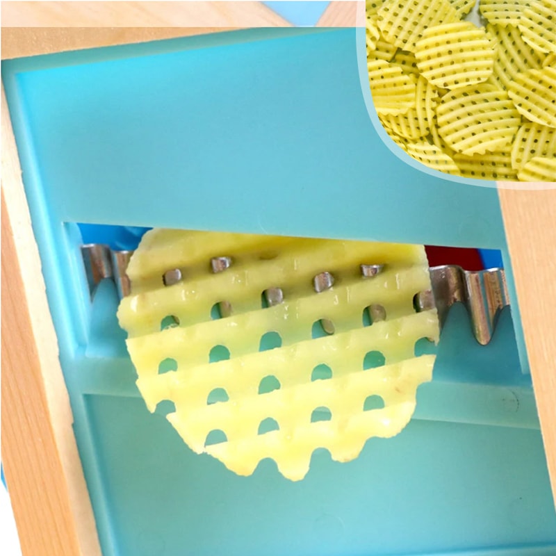 Stainless Steel French Fry Cutter And Vegetable Slicer With Safety Hand Guard 2