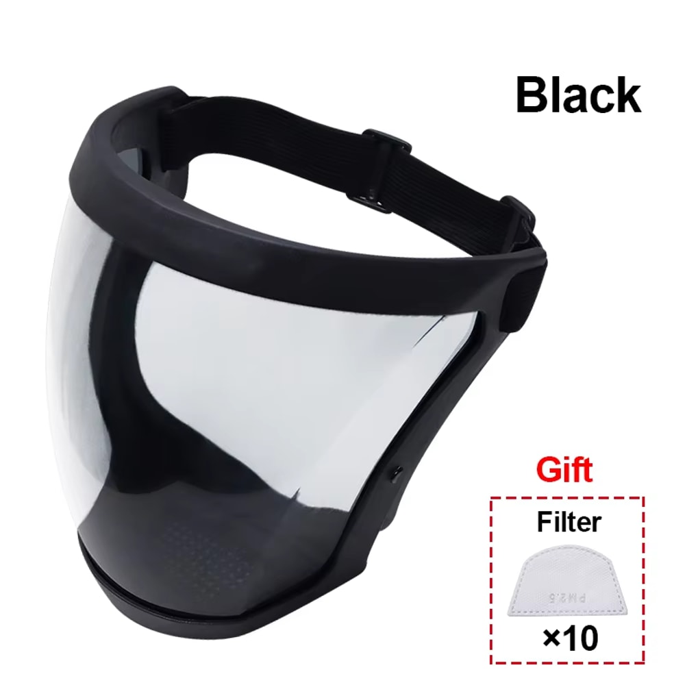 ClearGuard Anti Fog Full Face Shield Mask For Kitchen And Work Protection 6