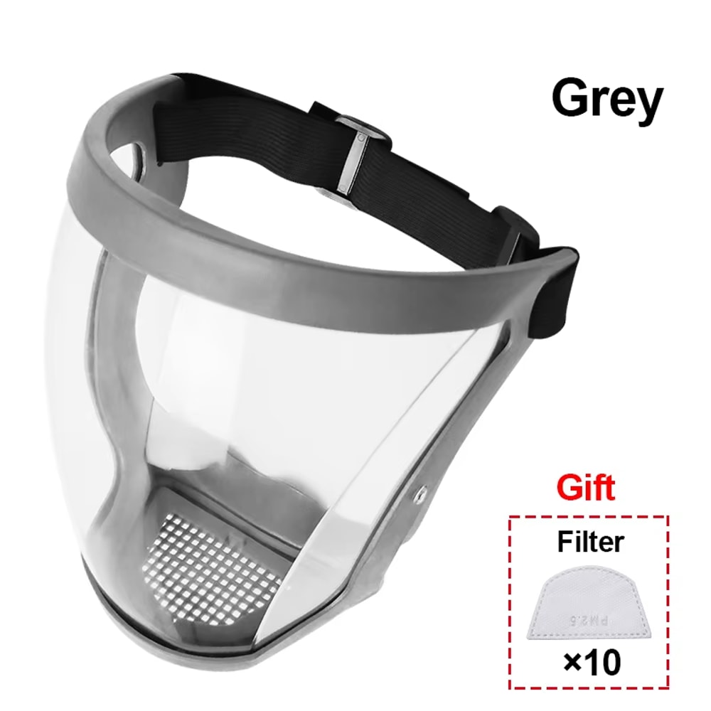 ClearGuard Anti Fog Full Face Shield Mask For Kitchen And Work Protection 9