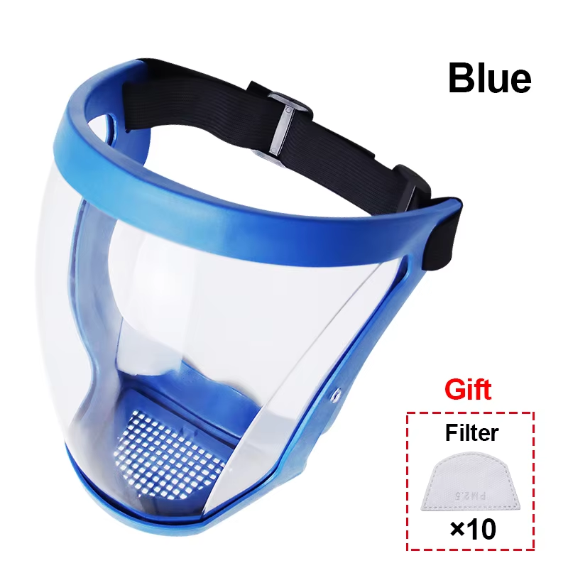 ClearGuard Anti Fog Full Face Shield Mask For Kitchen And Work Protection 10