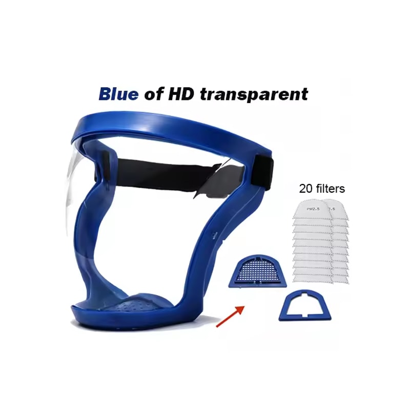 ClearGuard Full Face Safety Shield Mask For Kitchen Workshop Daily Protection 6