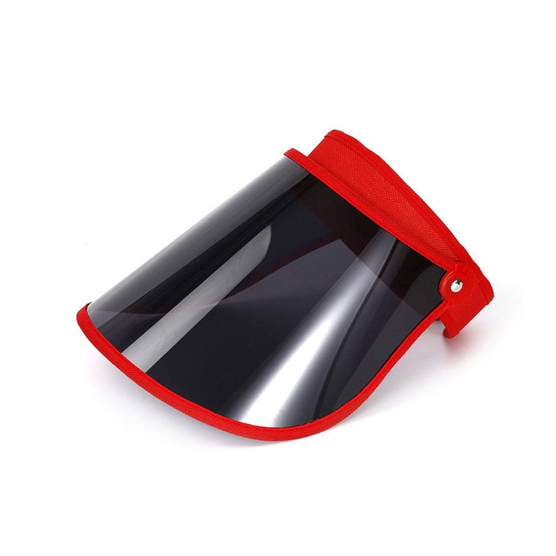 UV Shield Foldable Sun Visor Hat with Face Cover for Outdoor Sports & Travel