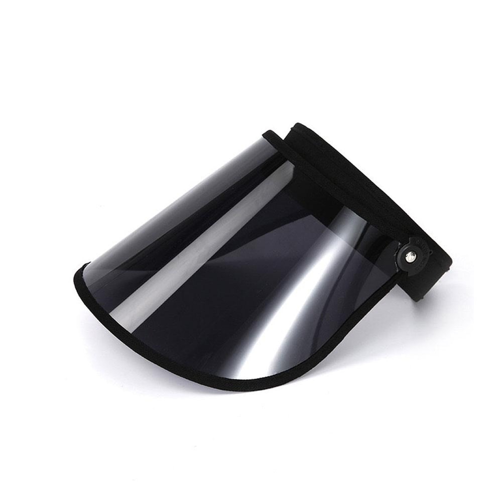 UV Shield Foldable Sun Visor Hat with Face Cover for Outdoor Sports & Travel