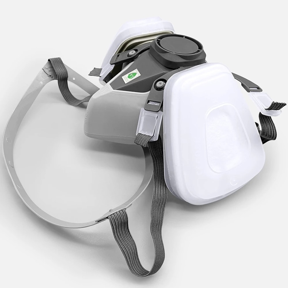 Half Face Respirator Mask With Filters For Paint Spray And Dust Protection 0