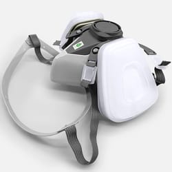 half face respirator mask with filters for paint spray and dust protection