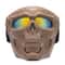 Phantom Skull Motorcycle Face Mask with Tactical Goggles for Riding, Paintball & Outdoor Protection
