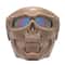 Phantom Skull Motorcycle Face Mask with Tactical Goggles for Riding, Paintball & Outdoor Protection
