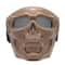 Phantom Skull Motorcycle Face Mask with Tactical Goggles for Riding, Paintball & Outdoor Protection