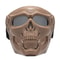 Phantom Skull Motorcycle Face Mask with Tactical Goggles for Riding, Paintball & Outdoor Protection