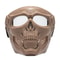 Phantom Skull Motorcycle Face Mask with Tactical Goggles for Riding, Paintball & Outdoor Protection