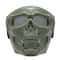 Phantom Skull Motorcycle Face Mask with Tactical Goggles for Riding, Paintball & Outdoor Protection