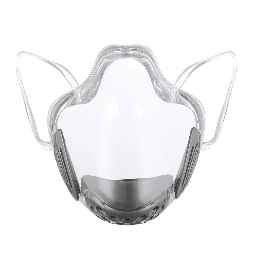 ClearGuard Reusable Transparent Face Mask Anti Fog Dustproof Mouth Shield