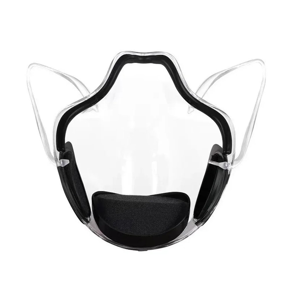 ClearGuard Reusable Transparent Face Mask Anti Fog Dustproof Mouth Shield
