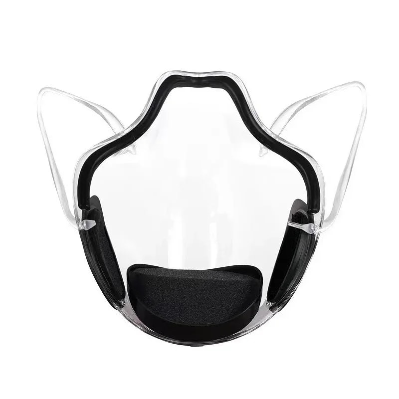 ClearGuard Reusable Transparent Face Mask Anti Fog Dustproof Mouth Shield