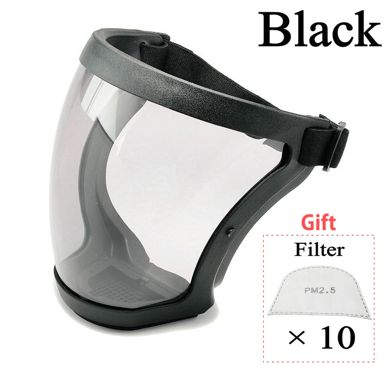 ClearGuard Full Face Shield Mask Anti Fog Reusable Splash Protection