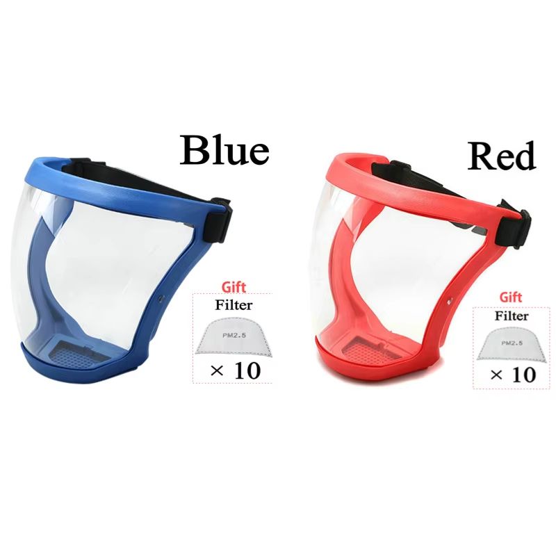 ClearGuard Full Face Shield Mask Anti Fog Reusable Splash Protection 7