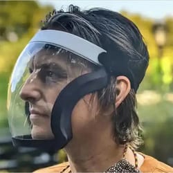 clearguard full face safety shield mask with anti fog eye protection