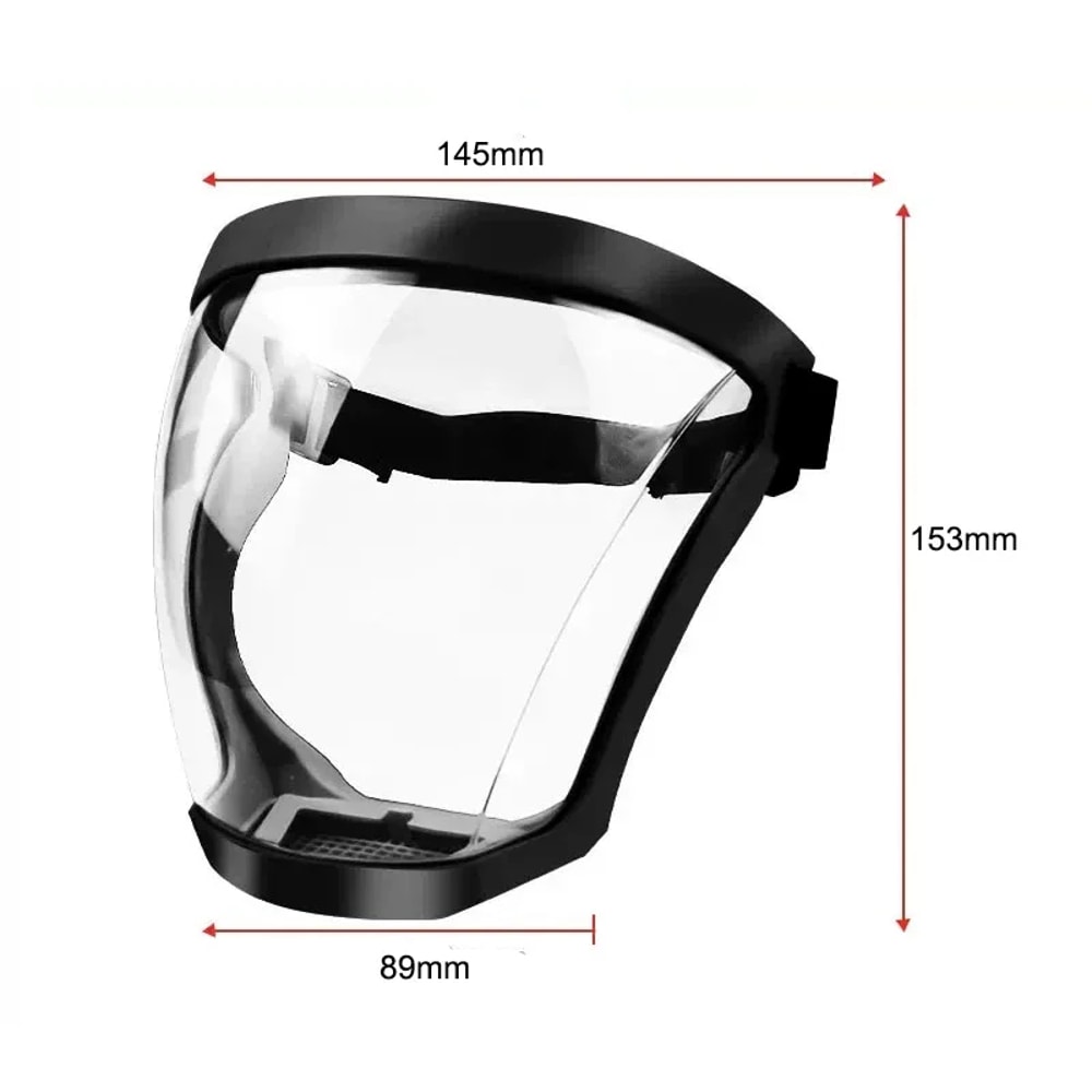 ClearGuard Full Face Safety Shield Mask With Anti Fog Eye Protection 5