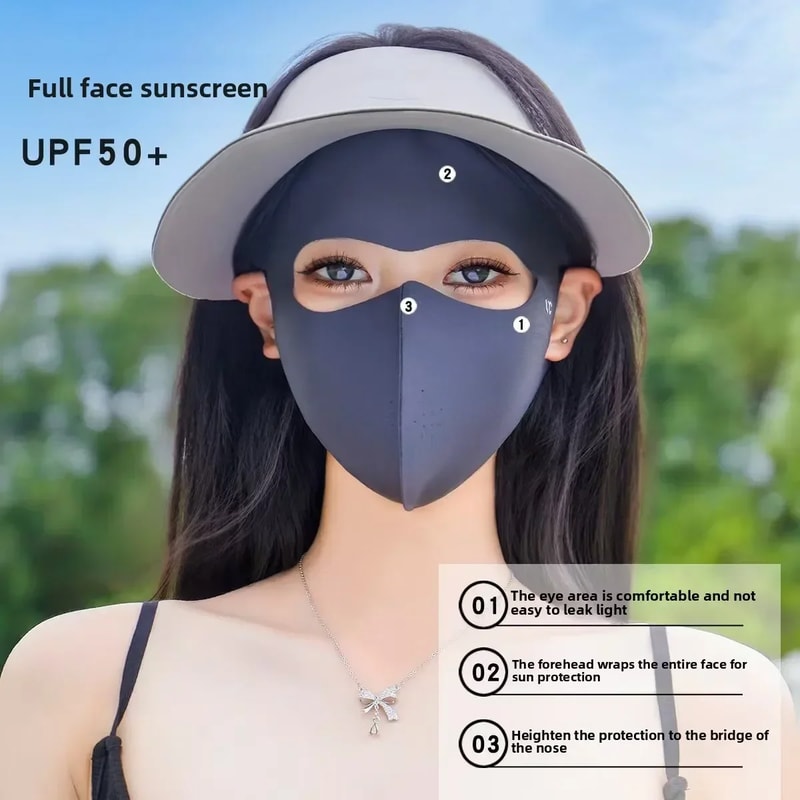 UV Protection Face Mask For Women Breathable Summer Face Cover For Hiking Cycling Running 2