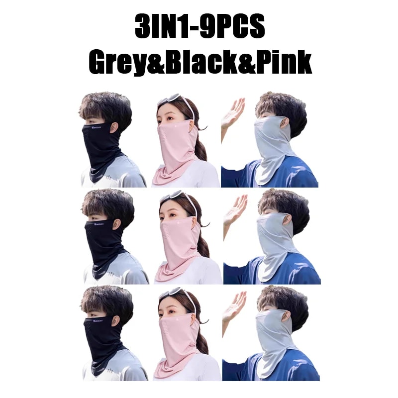 Ice Silk UV Protection Face Mask For Cycling Hiking Summer Outdoor Wear 5