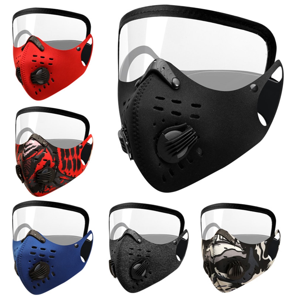 ThermoShield Cycling Face Mask With Goggles For Windproof Dust Protection 0