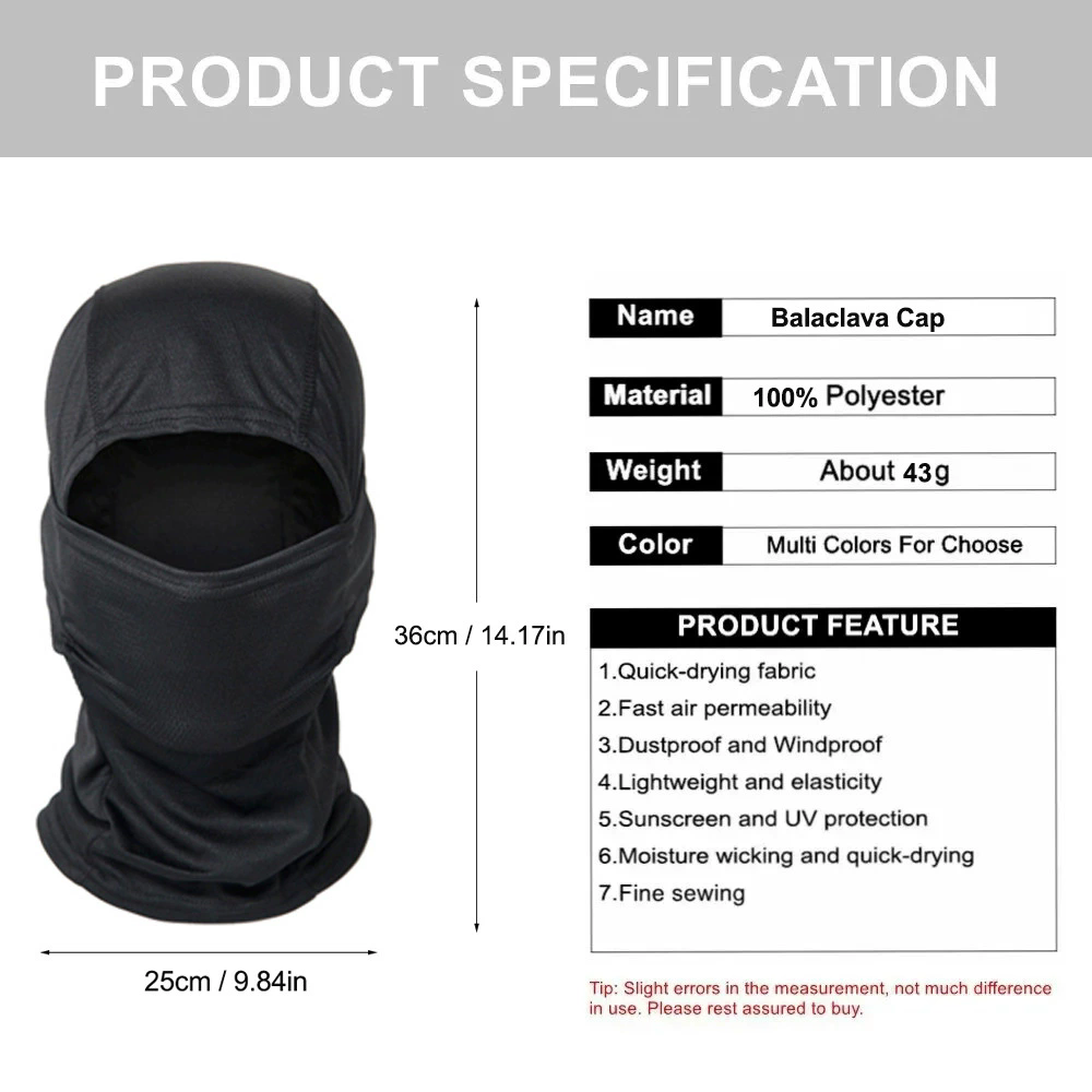 ArcticGuard Tactical Balaclava Windproof Full Face Mask for Cycling, Skiing & Outdoor Sports