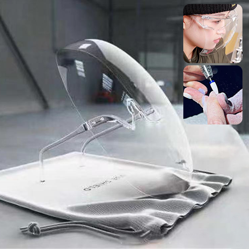 CrystalClear Full Face Protective Shield Visor For Cooking Nail Art Daily Safety 0