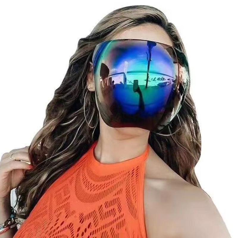 StormShield Cycling Face Mask With Anti Fog Goggles For Motorcycle Riding Mountain Biking 3
