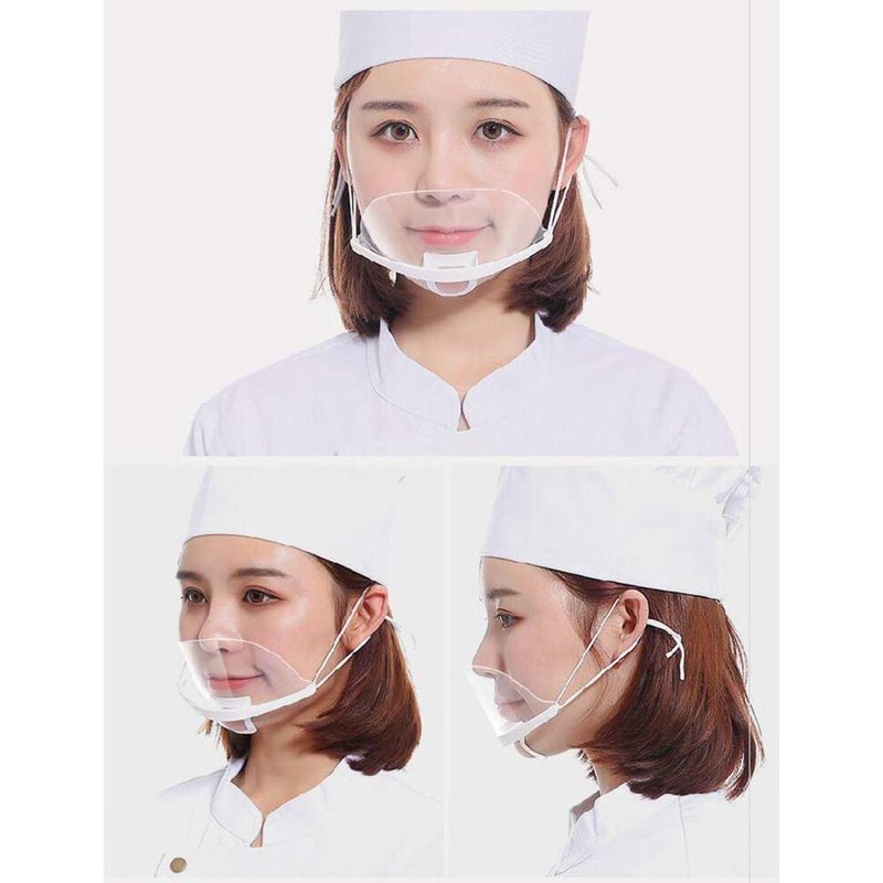 ClearGuard Food Hygiene Mouth Shield Set for Chefs & Food Handlers