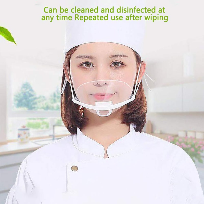 ClearGuard Food Hygiene Mouth Shield Set for Chefs & Food Handlers