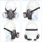 Dual Filter Respirator Mask for Spray Painting, Dust Protection & Chemical Work Safety