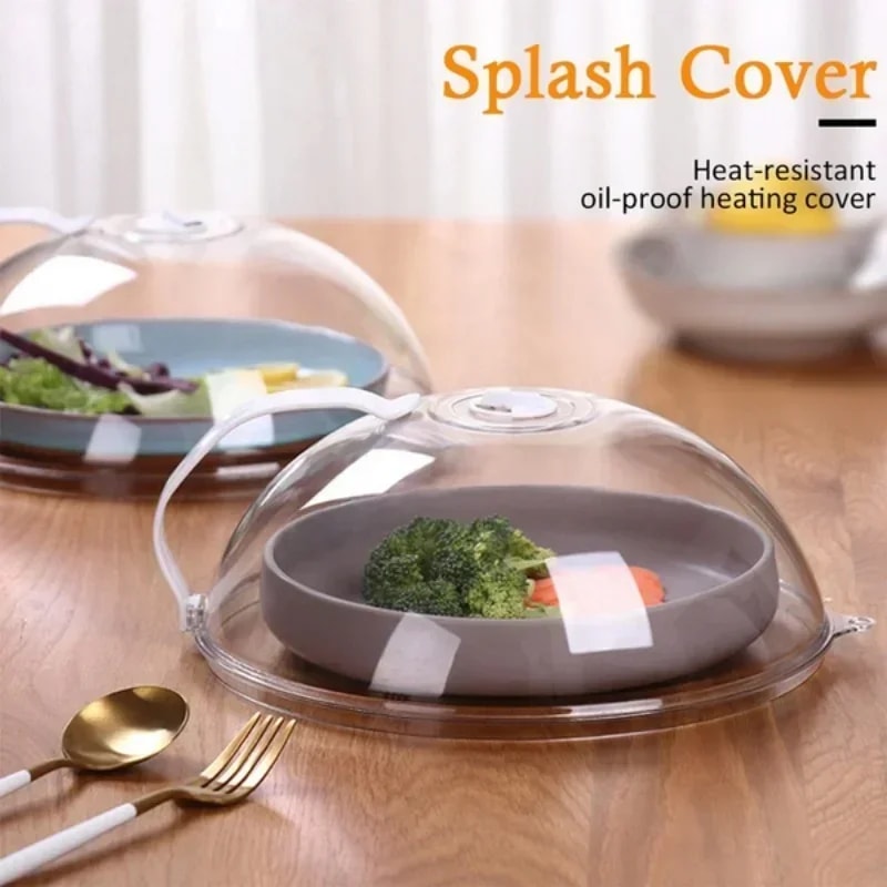 FreshGuard Microwave Splatter Cover With Steam Vents And Airtight Food Shield 1
