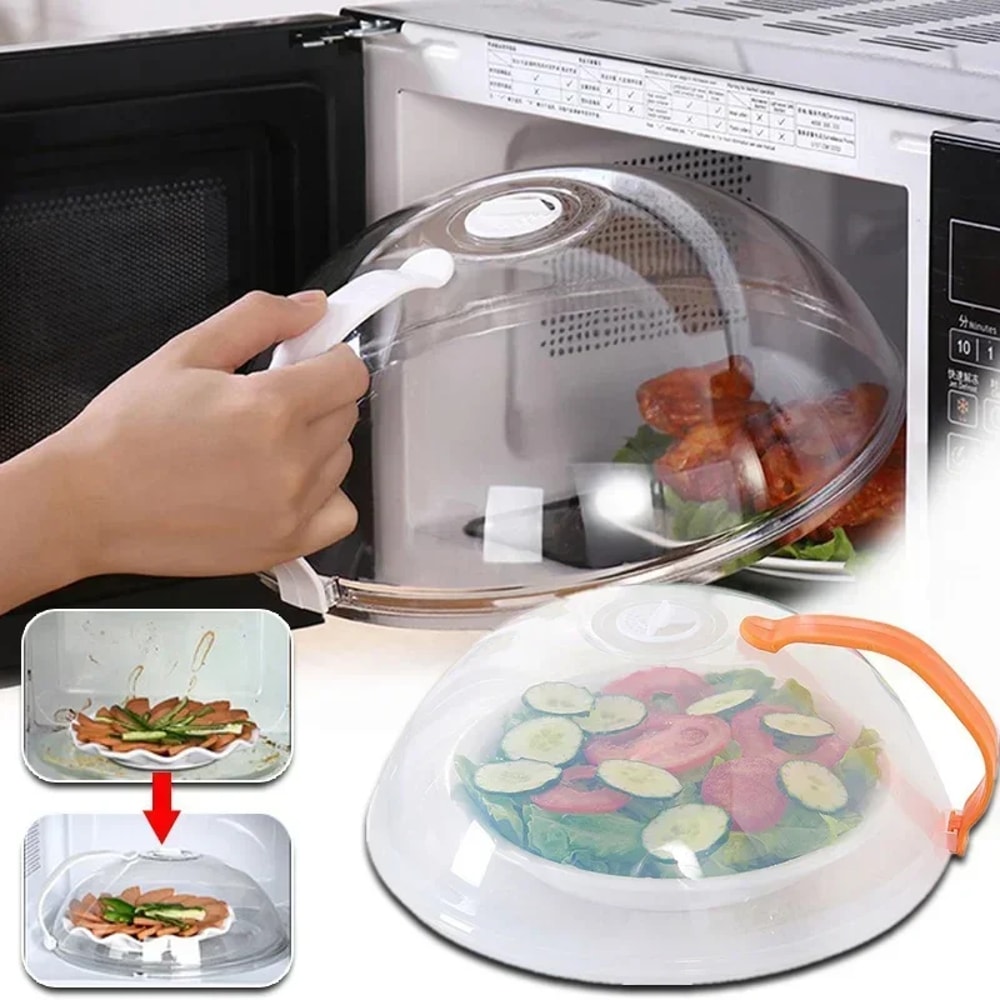 FreshGuard Microwave Splatter Cover With Steam Vents And Airtight Food Shield 7