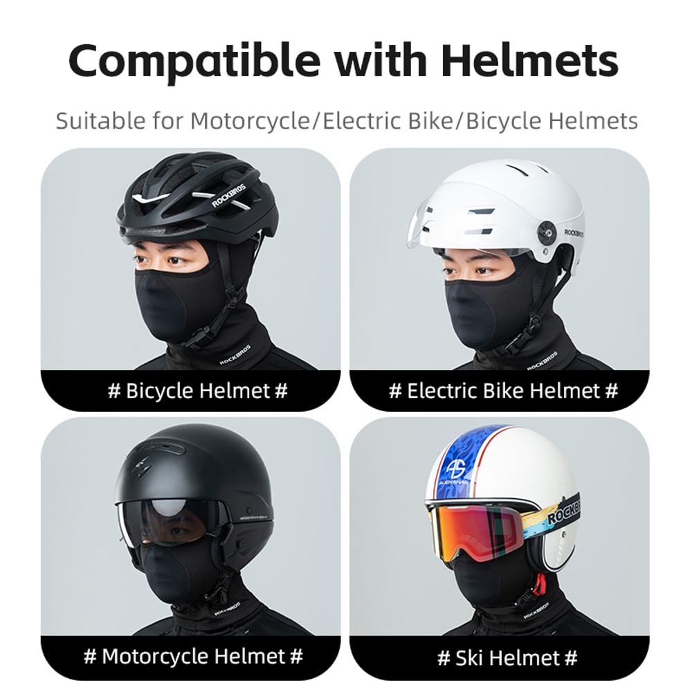 ROCKBROS Thermal Winter Balaclava Windproof Cycling Ski Face Mask 5