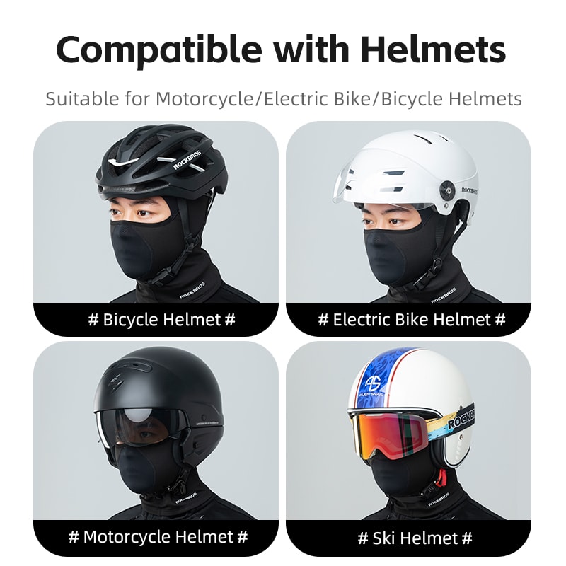 ROCKBROS Thermal Winter Balaclava Windproof Cycling Ski Face Mask 5
