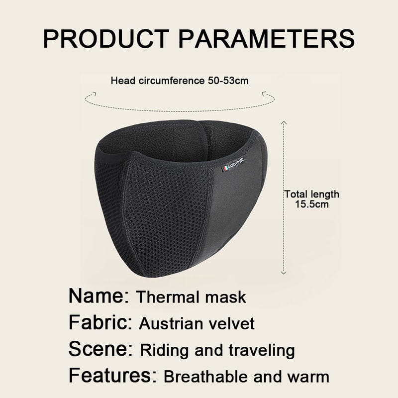 GTUBIKE Winter Cycling Mask Thermal Face Cover for Skiing, Running & Outdoor Sports