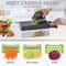 SwiftPrep Vegetable Chopper And Food Slicer With MultiBlade Dicer Container 0