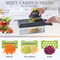 SwiftPrep Vegetable Chopper And Food Slicer With MultiBlade Dicer Container 0