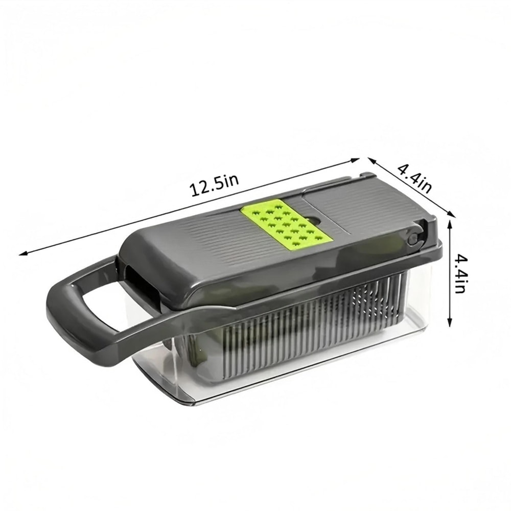 SwiftPrep Vegetable Chopper And Food Slicer With MultiBlade Dicer Container 4