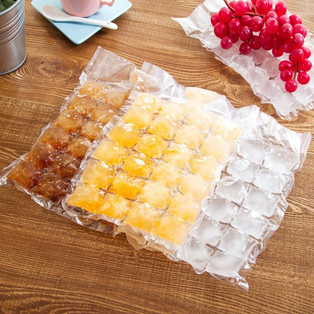 10-Pack Disposable Ice Cube Bags for Quick Freeze Drinks and Easy Ice Storage