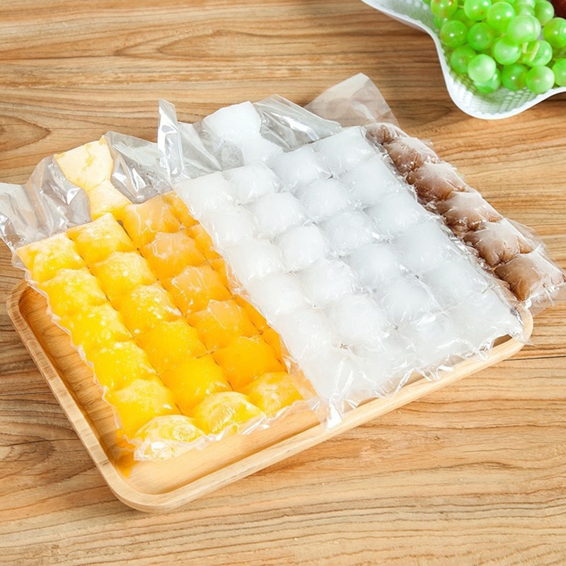 10-Pack Disposable Ice Cube Bags for Quick Freeze Drinks and Easy Ice Storage