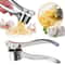 Stainless Steel Garlic Press & Nut Cracker Duo for Easy Kitchen Prep