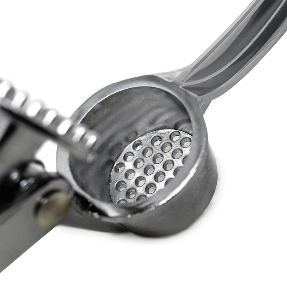 Stainless Steel Garlic Press & Nut Cracker Duo for Easy Kitchen Prep