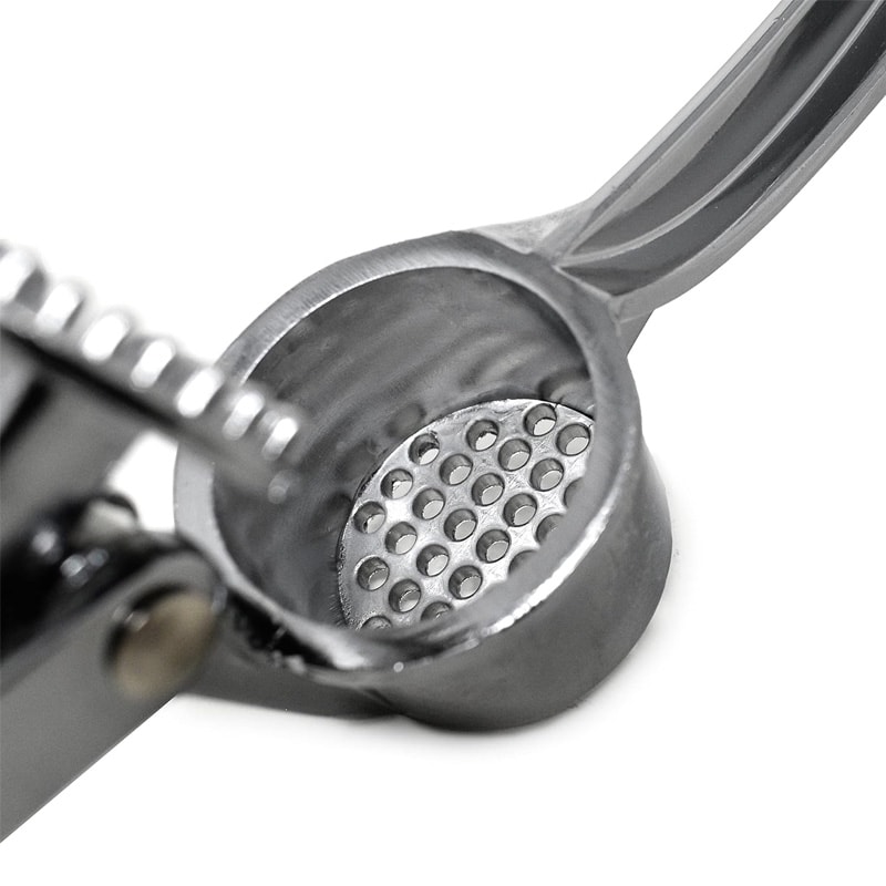 Stainless Steel Garlic Press & Nut Cracker Duo for Easy Kitchen Prep